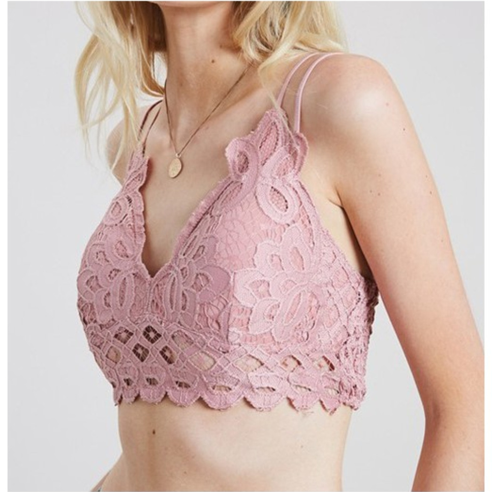 SALE Mauve Lace Bralette